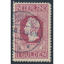 NETHERLANDS - 1913 1G purple-red Jubilee, perf. 11½:11, used – NVPH # 98A