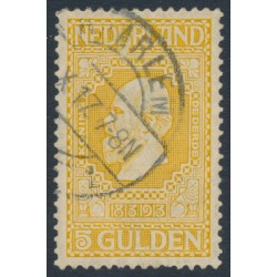 NETHERLANDS - 1913 5G golden-yellow Jubilee, perf. 11½:11½, used – NVPH # 100B