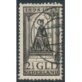 NETHERLANDS - 1923 2½Gld black-brown Queen Wilhelmina Jubilee, used – NVPH # 130