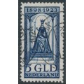 NETHERLANDS - 1923 5Gld deep blue Queen Wilhelmina Jubilee, used – NVPH # 131