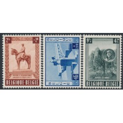 BELGIUM - 1954 King Albert I Memorial set of 3, MNH – Michel # 989-991