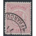 NETHERLANDS - 1869 1½c rose Coat of Arms, perf. 13¼:13¼ (small holes), used – NVPH # 16B