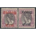 NETHERLANDS - 1919 40c & 60c overprints set of 2, MH – NVPH # 102-103