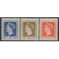 NETHERLANDS - 1948 Queen Wilhelmina set of 3, MH – NVPH # 487-489