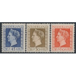 NETHERLANDS - 1948 Queen Wilhelmina set of 3, MH – NVPH # 487-489