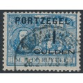 NETHERLANDS - 1907 1G on ½c blue PORTZEGEL overprint, used – NVPH # P43