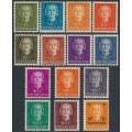 NETHERLANDS - 1949 5c to 60c Queen Wilhelmina definitives, MH – NVPH # ex. 518-532