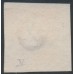 NETHERLANDS - 1852 10c rose-red King Willem III, imperforate, plate V, used – NVPH # 2j