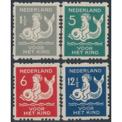 NETHERLANDS - 1929 Voor het Kind set of 4, coil perforations, MH – NVPH # R82-R85