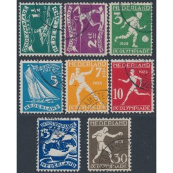 NETHERLANDS - 1928 Amsterdam Olympics set of 8, used – NVPH # 212-219
