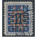 NETHERLANDS - 1923 1Gld on 17½c ultramarine Official, perf. 11½:11½, used – NVPH # 133B