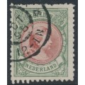 NETHERLANDS - 1896 5G green-bronze/brown-red Princess Wilhelmina, used – NVPH # 48