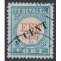 NETHERLANDS - 1910 3c on 1Gld blue/red Postage Due, type III, used – NVPH # P27III
