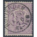 NETHERLANDS - 1870 2½c violet Coat of Arms, perf. 13¼:13¼ (large holes), used – NVPH # 18D