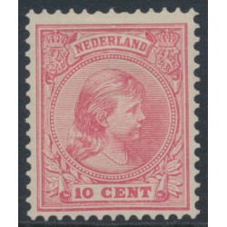 NETHERLANDS - 1896 10c aniline rose Princess Wilhelmina, MH – NVPH # 37