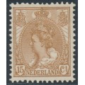 NETHERLANDS - 1899 15c pale brown Queen Wilhelmina, MH – NVPH # 64