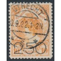 NETHERLANDS - 1920 2.50G on 10G orange Queen Wilhelmina, used – NVPH # 104