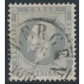 NORWAY - 1857 3Sk lilac-grey King Oscar I, used – Facit # 3a