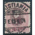 NORWAY - 1878 2Kr rose/violet-brown King Oscar II, used – Facit # 36