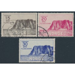 NORWAY - 1930 North Cape set of 3 (1st series), used – Facit # 181-183