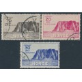 NORWAY - 1930 North Cape set of 3 (1st series), used – Facit # 181-183