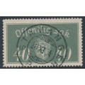 NORWAY - 1933 40øre grey Large Official, used – Facit # TJ17