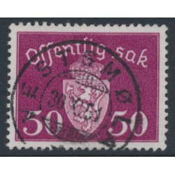 NORWAY - 1947 50øre deep brown-lilac Official, used – Facit # TJ52