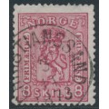NORWAY - 1867 8 Skilling carmine-rose Coat of Arms, used – Facit # 15a