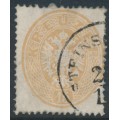AUSTRIA - 1863 15Kr brown Double-Headed Eagle, perf. 14, used – Michel # 28a