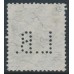 AUSTRIA - 1901 50Kr blue/black Emperor Franz Josef, perf. 13:13½, private perfin., used – Michel # 95B