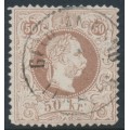 AUSTRIA - 1867 50Kr brown Emperor Franz Joseph, coarse print, used – Michel # 41I