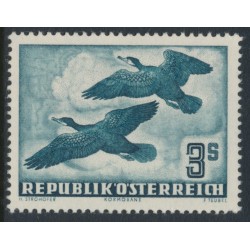 AUSTRIA - 1953 3S deep green-blue Bird airmail, MNH – Michel # 985