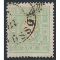 AUSTRIA - 1859 3Kr green Emperor Franz Joseph (type II), used – Michel # 12a