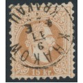 AUSTRIA - 1867 15Kr reddish brown Emperor Franz Joseph, fine print, used – Michel # 39IIc