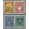 AUSTRIA - 1949 Coats of Arms set of 4, used – Michel # 937-940