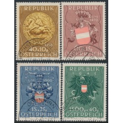 AUSTRIA - 1949 Coats of Arms set of 4, used – Michel # 937-940