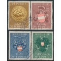 AUSTRIA - 1949 Coats of Arms set of 4, used – Michel # 937-940