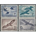 AUSTRIA - 1953 1S to 10S Birds airmail set of 4, used – Michel # 984-987
