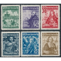 AUSTRIA - 1933 Catholic Day set of 6, MH – Michel # 557-562