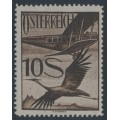 AUSTRIA - 1926 10S deep brown on grey Crane airmail, MH – Michel # 487