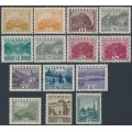 AUSTRIA - 1929 Landscapes (large format) set of 14, MH – Michel # 498-511