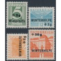 AUSTRIA - 1933 Winter Relief overprints set of 4, MH – Michel # 563-566