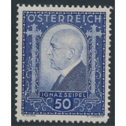 AUSTRIA - 1932 50g+50g ultramarine Ignaz Seipel, MH – Michel # 544