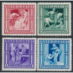 AUSTRIA - 1936 Winter Relief set of 4, MNH – Michel # 628-631