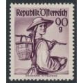 AUSTRIA - 1949 90g brown-purple Regional Costumes, MNH – Michel # 909