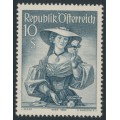 AUSTRIA - 1950 10S dark blue-grey Regional Costumes, MNH – Michel # 926