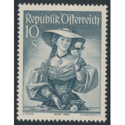 AUSTRIA - 1950 10S dark blue-grey Regional Costumes, MNH – Michel # 926