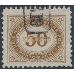 AUSTRIA - 1894 50Kr brown Postage Due, perf. 11½:11½, used – Michel # P9E