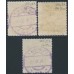AUSTRIA - 1918 1.50K to 4Kr FLUGPOST o/p set of 3, white paper, used – Michel # 225y-227y