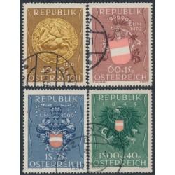 AUSTRIA - 1949 Coats of Arms set of 4, used – Michel # 937-940